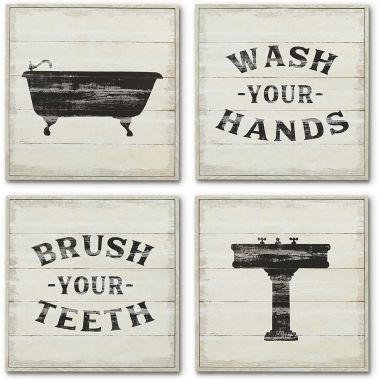 Americanflat Funny Bathroom Signs,  x 