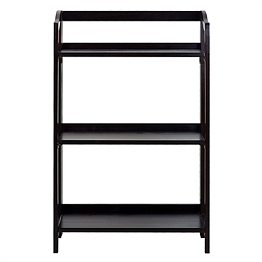 Casual Home Stratford 3-Shelf Folding Bookcase-Espresso. View a larger version of this product image.
