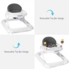 Alternate image 2 for Babyjoy Baby Walker Adjustable Height Removable Toy Wheels Folding Portable 3 Colors
