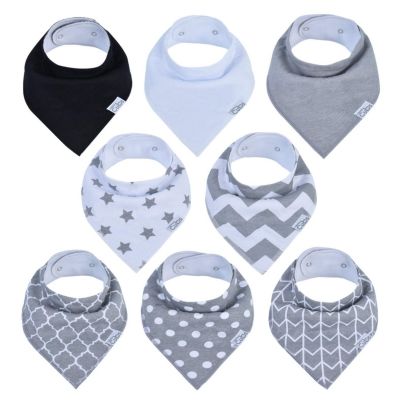 12 Pack Baby Bandana Drool Bibs Unisex Gift Set For Girls and Boys 100% Cotton 