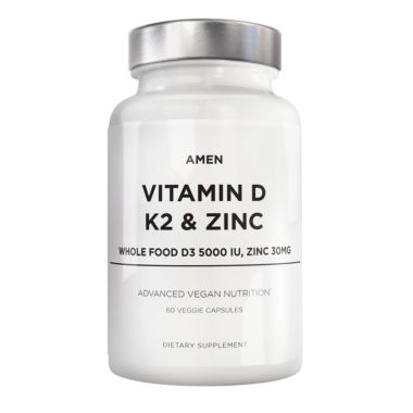 Amen Vitamin D, K2 & Zinc Supplement - 60ct. View a larger version of this product image.