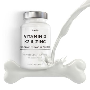 Amen Vitamin D, K2 & Zinc Supplement - 60ct. View a larger version of this product image.