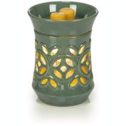 VP Home Wall Plug-in Wax Warmer for Scented Wax Ceramic Floral Sage Electric Home Fragrance Warmer for Essential Oils Candle Wax Melts and Tarts Scent Warmer Night Light