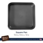 Alternate image 1 for Baker's Secret Square Pan 9.4", Cake Pan Nonstick Coating, Heavy Gauge Carbon Steel, Dark Gray, Baking Essentials, Advanced Collection