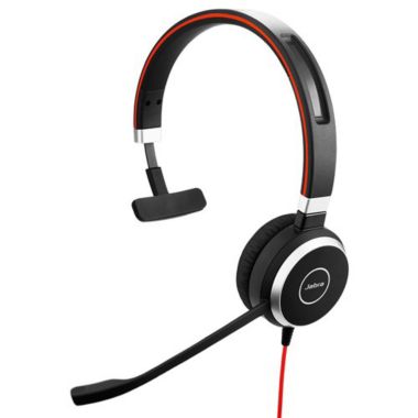 Jabra Evolve 40 UC Mono USB-A (Single Pack) Mono Corded Headset. View a larger version of this product image.