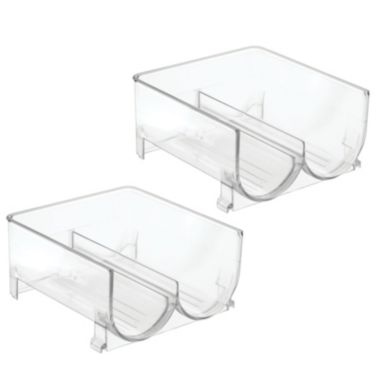 mDesign Plastic Stackable Wine Bottle Storage Organizer Rack. View a larger version of this product image.