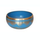 Alternate image 0 for Cottage Handicraft, Throat Chakra - Blue coloured Tibetan Singing Bowl with free Elephant Gift