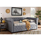 Alternate image 0 for Baxton Studio Mabelle Modern And Contemporary Gray Fabric Upholstered Queen Size Daybed - Gray