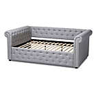 Alternate image 3 for Baxton Studio Mabelle Modern And Contemporary Gray Fabric Upholstered Queen Size Daybed - Gray
