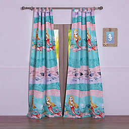 Greenland Home Fashion Mermaid's Window Curtain Panels Pair with Matching tie backs - 2 - Piece - Multi 42x84