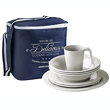 Marine Business Harmony 17 Piece Melamine Tableware Set and Basket (Service for 4). View a larger version of this product image.