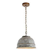 A & B Home 12.75" Gray and Bronze Contemporary Decorative Chandelier