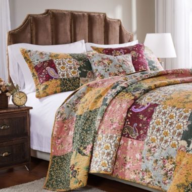Greenland Home Fashion Antique Chic Quilt And Sham Bonus Set - 5 - Piece - King 105x95", Multi. View a larger version of this product image.