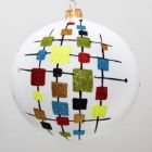 Alternate image 0 for De Stijl Mid Century Design Ball Polish Glass Christmas Ornament by Thomas Glenn