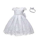 Alternate image 0 for Laurenza&#39;s Baby Girls Pearl Baptism Dress Christening Gown with Headband