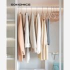 Alternate image 1 for SONGMICS Velvet Hangers, Set of 50 Clothes Hanger with Rose Gold Swivel Hook, Non-Slip, and Space-Saving, 0.2-Inch Thick, 17.1-Inch Long for Coat, Shirt, Dress, Pants, Tie, Pale Brown