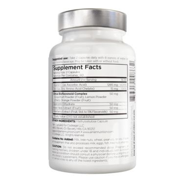 Amen Vitamin C, Citrus Bioflavonoids Fruits, Vegan Vitamins Capsules Supplement - 120ct. View a larger version of this product image.