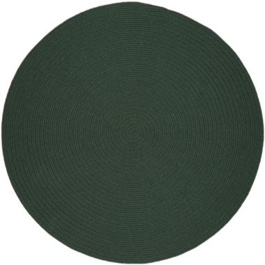 Rhody Rug Solid Hunter Green Wool 6' Round | Bed Bath & Beyond