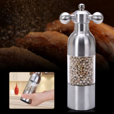 Stock Preferred Manual Salt Pepper Grinder in Silver. View a larger version of this product image.