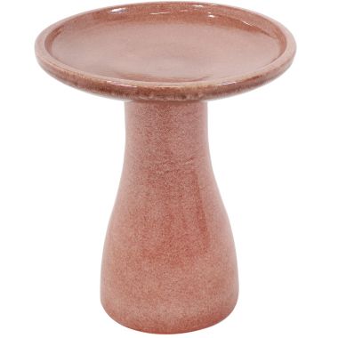 Sunnydaze Outdoor Weather-Resistant Garden Patio High-Fired Smooth Ceramic Hand-Painted Duo-Tone Bird Bath - Lava. View a larger version of this product image.