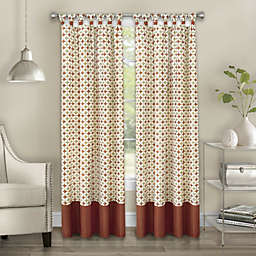 Kate Aurora Modern Chic Geometric Tab Top Window Curtain Panels (2 Pack)- Spice, 63 in. Long - 52 in. W x 63 in. L, Spice