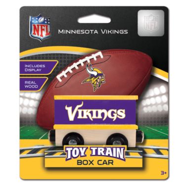 MasterPieces Wood Train Box Car - NFL Minnesota Vikings - Officially Licensed Toddler & Kids Toy. View a larger version of this product image.