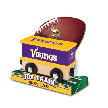 MasterPieces Wood Train Box Car - NFL Minnesota Vikings - Officially Licensed Toddler & Kids Toy. View a larger version of this product image.