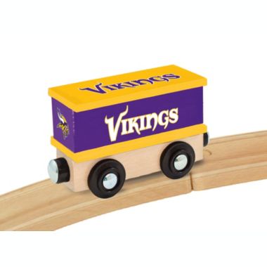 MasterPieces Wood Train Box Car - NFL Minnesota Vikings - Officially Licensed Toddler & Kids Toy. View a larger version of this product image.