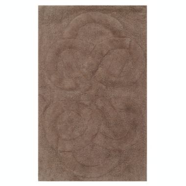 Knightsbridge Tuft Twisted 220 GSF Non Skid Back Bath Rug 21 x 34 - Stone. View a larger version of this product image.