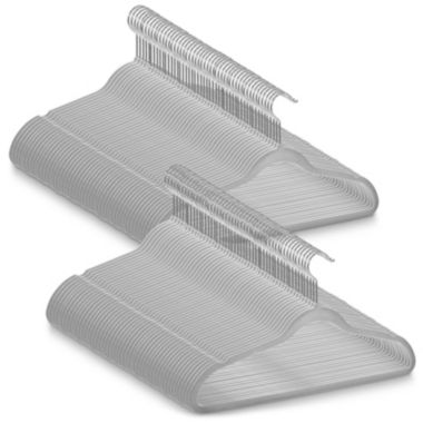 100 Velvet Suit Hangers - Space Saving Non-Slip Clothes Hangers. View a larger version of this product image.