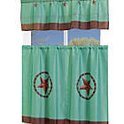 Alternate image 0 for MarCielo 3 Piece Printed Western Texas Star Kitchen Cafe Curtain