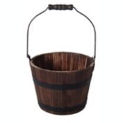Cheungs Home Decorative Indoor Gift Vintage Storage Trunk Wooden Bucket With Handle