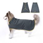 Alternate image 0 for Ownpets Dog Fleece Vest, Adjustable Dog Coat Pet Jacket with Magic Tapes, Cold Winter Jacket L Size Grey