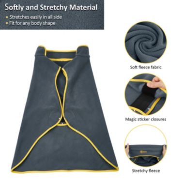 Ownpets Dog Fleece Vest, Adjustable Dog Coat Pet Jacket with Magic Tapes, Cold Winter Jacket L Size Grey. View a larger version of this product image.