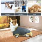 Alternate image 3 for Ownpets Dog Fleece Vest, Adjustable Dog Coat Pet Jacket with Magic Tapes, Cold Winter Jacket L Size Grey