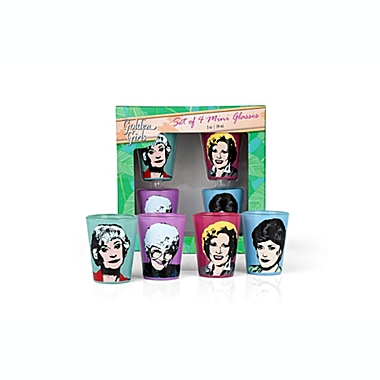 Golden Girls Character Shot Glasses - Unique Collectible 4-Piece 2oz Glass  Set - Perfect For Game Night, Bachelor/Bachelorette Party Favor, College  Graduation - Funny Birthday, Mom, Best Friend Gifts | Bed Bath & Beyond