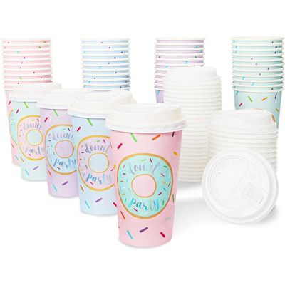 Paper Tumblers 8oz Cups Cute Watermelon Design Pack Of 80 Summer BBQ Party Decor 