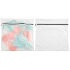 Alternate image 1 for mDesign Laundry Mesh Fabric Wash Bag for Delicates - 24" x 24" - White