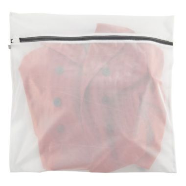 mDesign Laundry Mesh Fabric Wash Bag for Delicates - 24" x 24" - White. View a larger version of this product image.