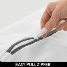 Alternate image 3 for mDesign Laundry Mesh Fabric Wash Bag for Delicates - 24" x 24" - White