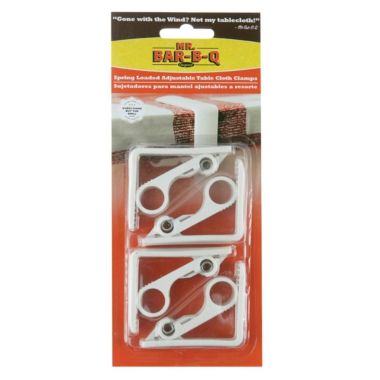 Mr. Bar-B-Q Spring Loaded Adjustable Table Cloth Clamps 02108Y. View a larger version of this product image.