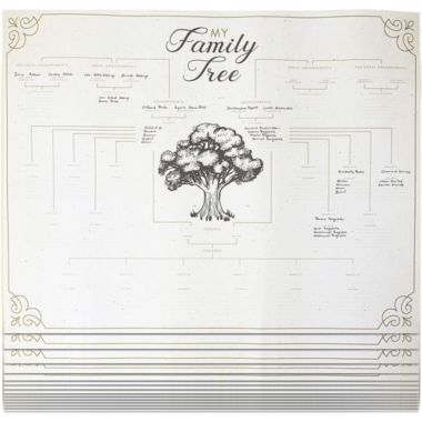 Okuna Outpost Blank Genealogy Chart, My Family Tree (17 x 22 Inches, 15 Pack). View a larger version of this product image.