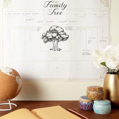 Okuna Outpost Blank Genealogy Chart, My Family Tree (17 x 22 Inches, 15 Pack). View a larger version of this product image.