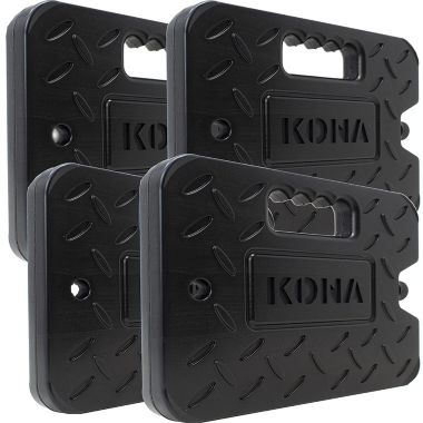 Kona XL 4 lb. Black Ice Pack for Coolers - Extreme Long Lasting (-5C) Gel, Just Add Water Before First Use - Refreezable, Reusable (4 Pack). View a larger version of this product image.
