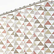 mDesign Triangle Print - Waterproof PEVA Shower Curtain