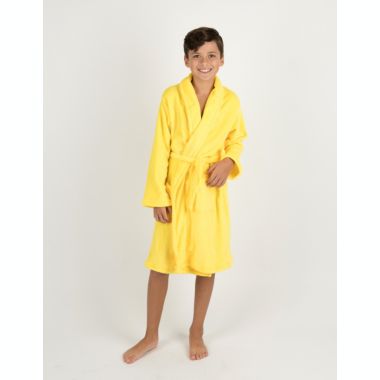 Leveret Kids Shawl Collar Fleece Robe. View a larger version of this product image.