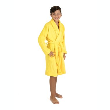 Leveret Kids Shawl Collar Fleece Robe. View a larger version of this product image.