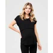 Ripe Maternity Richie Nursing Tee Black