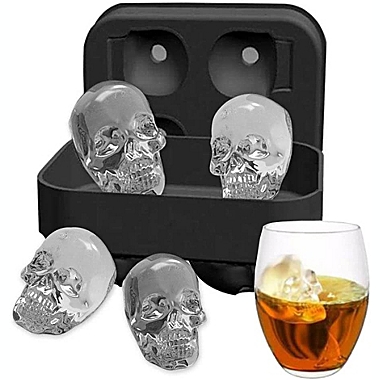 Flash Ice Tray - 3D Skull. View a larger version of this product image.