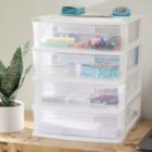 Alternate image 3 for Gracious Living 4 Drawer Desk & Office Organizer with Organization Top